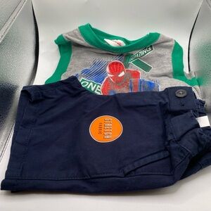 The Children’s Place Shorts And The Amazing Spider-Man Tank Top 2T Bundle.